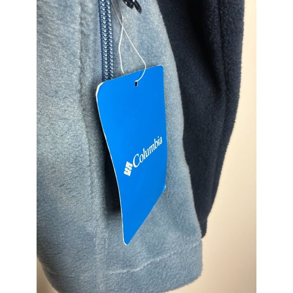 Columbia Men's 2XL Blue Fleece Full Zip Sweater New - Picture 4 of 10